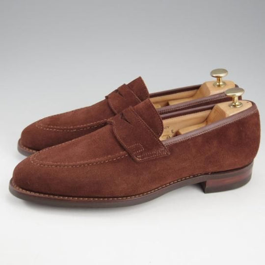 未使用★クロケット&ジョーンズ 6.5E【ダイナイトソール仕様★SYDNEY/シドニー】341ラスト/コインローファー/茶/Crockett&Jones★k691