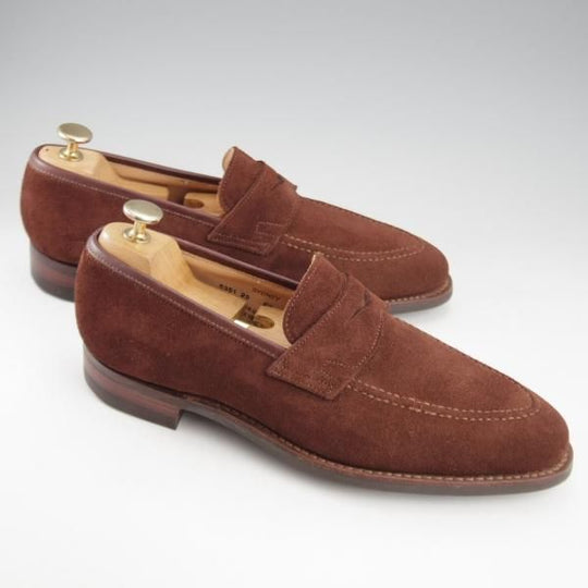 未使用★クロケット&ジョーンズ 6.5E【ダイナイトソール仕様★SYDNEY/シドニー】341ラスト/コインローファー/茶/Crockett&Jones★k691