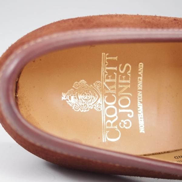 未使用★クロケット&ジョーンズ 6.5E【ダイナイトソール仕様★SYDNEY/シドニー】341ラスト/コインローファー/茶/Crockett&Jones★k691