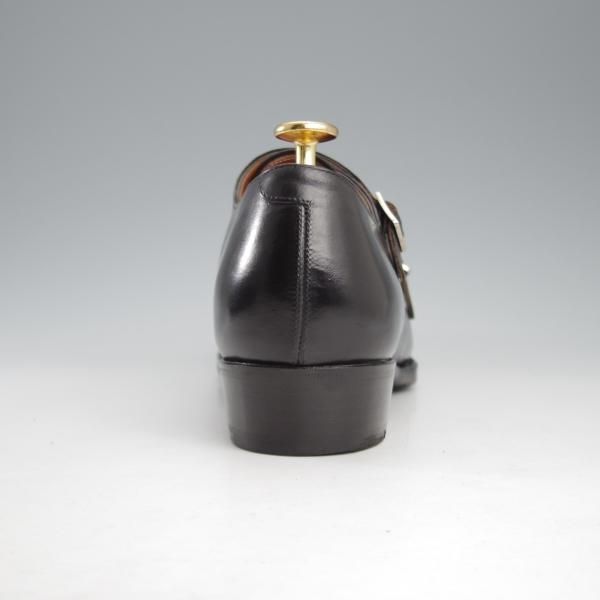 美品★シェットランドフォックス SIZE 7【定価￥77,000-★ケンジントン2/シャドウステッチ仕様/014F】ダブルモンク/黒/Shetlandfox★k693