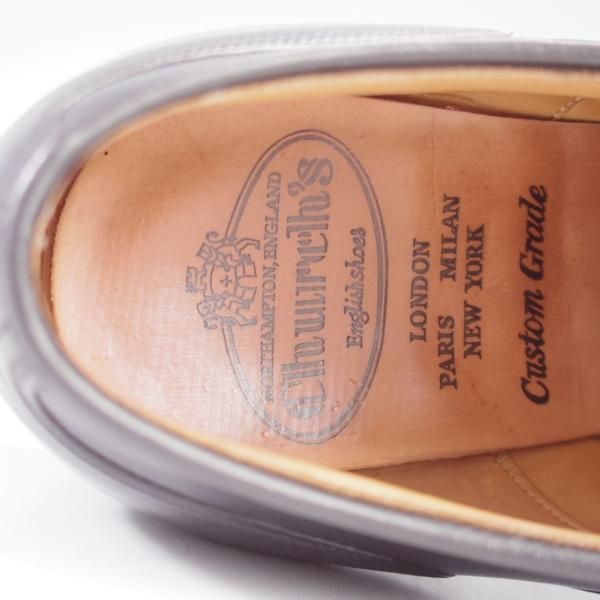 極美品★チャーチ 65G/UK6.5【★GOODRICH 2/グッドリッチ/108ラスト】ストレートチップ/カーフ/黒/メンズ/Church's★k694