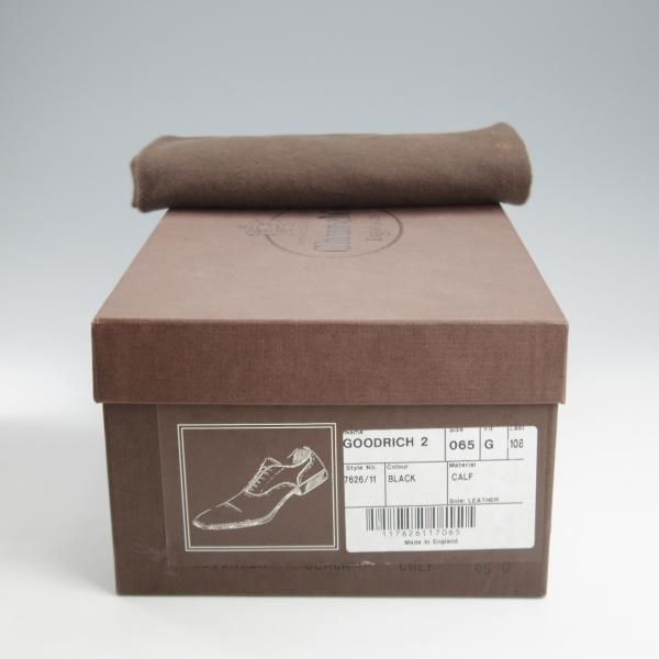 極美品★チャーチ 65G/UK6.5【★GOODRICH 2/グッドリッチ/108ラスト】ストレートチップ/カーフ/黒/メンズ/Church's★k694
