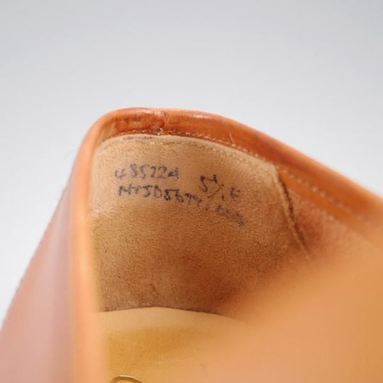 美品★クロケット&ジョーンズ 5.5E【定価￥132,000-★(英)ジョージクレバリー別注/ローファー/OWEN】スリッポン/茶/Crockett&Jones★k695