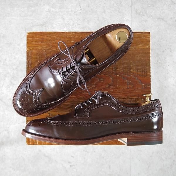 極上★オールデン 7D【貴重★シガー色/コードバン/トゥルートレッドラスト】(韓国)unipair別注/A7502/ロングウイング/濃茶/ALDEN★k698