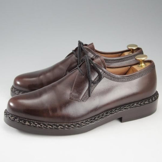極上★(独)ハインリッヒ・ディンケラッカー SIZE 6.5【★プレーントゥ/濃茶】カーフ/メンズ/Heinrich Dinkelacker★k699