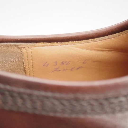 極上★(独)ハインリッヒ・ディンケラッカー SIZE 6.5【★プレーントゥ/濃茶】カーフ/メンズ/Heinrich Dinkelacker★k699