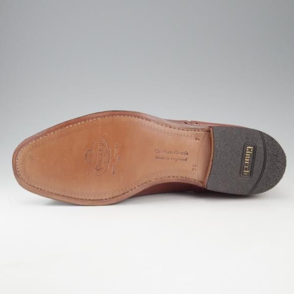 未使用★チャーチ 75F/UK7.5【旧チャーチ★デッドストック品/73ラスト/DIPLOMAT】ディプロマット/セミブローグ/カーフ/茶/Church's★k700