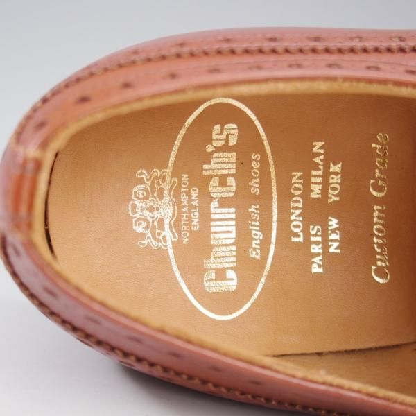 M852★チャーチ★churchs★75F★Custom Grade★ブラウン 極上☆チャーチ 75F/UK7.5【定価￥86,900-☆FAIRFIELD/81ラスト