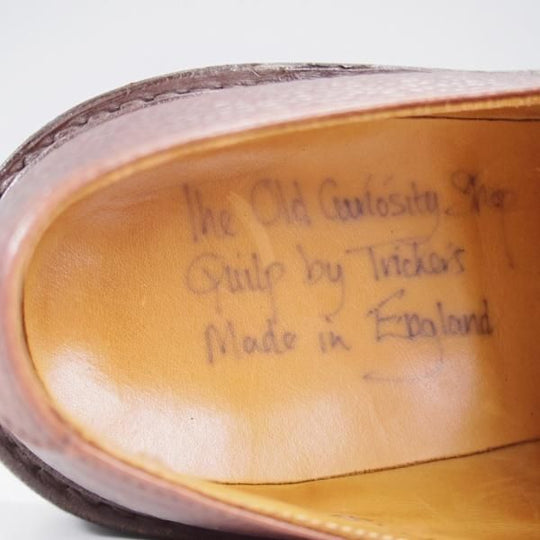 極上★トリッカーズ(レディース) (Lady's)24.5cm程度【貴重★QUILP別注/The Old Curiosity shop】7351/プレーントゥ/濃茶/Tricker's★k702