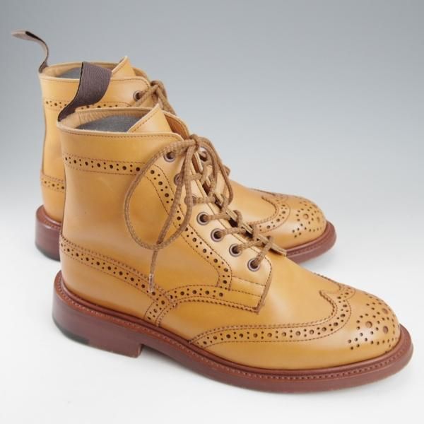 美品★トリッカーズ(レディース) SIZE 4.5【定価￥132,000-★エイコンアンティーク/カントリーブーツ】L5411/薄茶/Tricker's★k704