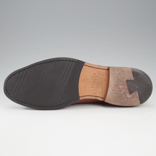 美品★(米)アレンエドモンズ 7.5D【貴重★ブルックスブラザーズ別注/BROOKS BROTHERS】パンチドキャップトゥ/茶/ALLEN EDMONDS★k705