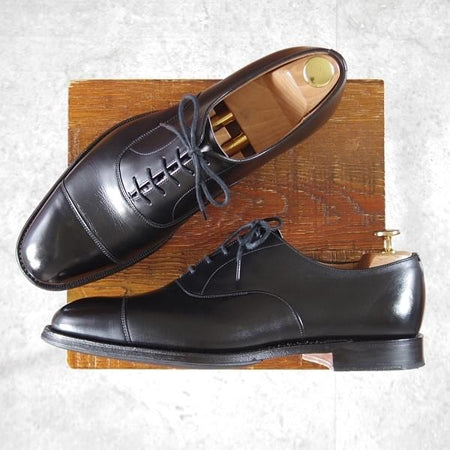 極美品★チャーチ 80F/UK8【定価￥176,000-★コンサル/CONSUL】173ラスト/ストレートチップ/カーフ/黒/メンズ/Church's★k706