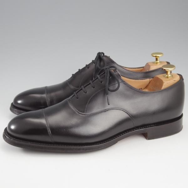 極美品★チャーチ 80F/UK8【定価￥176,000-★コンサル/CONSUL】173ラスト/ストレートチップ/カーフ/黒/メンズ/Church's★k706