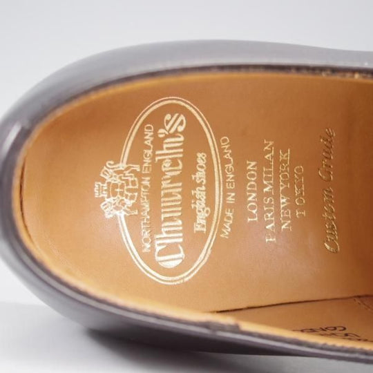 極美品★チャーチ 80F/UK8【定価￥176,000-★コンサル/CONSUL】173ラスト/ストレートチップ/カーフ/黒/メンズ/Church's★k706