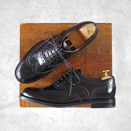 ほぼ未使用★チャーチ(レディース) SIZE 36.5【定価￥176,000-★バーウッド/BURWOOD WG】ポリッシュドバインダーカーフ/Church's★k708