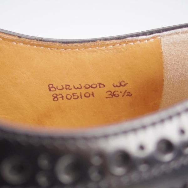 ほぼ未使用★チャーチ(レディース) SIZE 36.5【定価￥176,000-★バーウッド/BURWOOD WG】ポリッシュドバインダーカーフ/Church's★k708