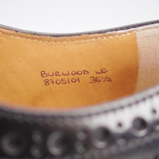 ほぼ未使用★チャーチ(レディース) SIZE 36.5【定価￥176,000-★バーウッド/BURWOOD WG】ポリッシュドバインダーカーフ/Church's★k708