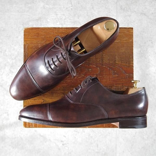 ほぼ未使用★ジョンロブ 7.5E【定価￥203,500-★CITY 2/シティ/7000ラスト】ミュージアムカーフ/ストレートチップ/濃茶/JOHN LOBB★k711