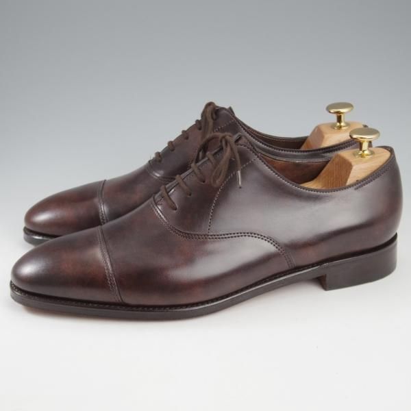 ほぼ未使用★ジョンロブ 7.5E【定価￥203,500-★CITY 2/シティ/7000ラスト】ミュージアムカーフ/ストレートチップ/濃茶/JOHN LOBB★k711