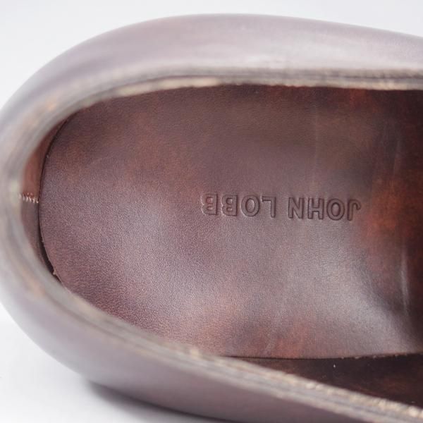 ほぼ未使用★ジョンロブ 7.5E【定価￥203,500-★CITY 2/シティ/7000ラスト】ミュージアムカーフ/ストレートチップ/濃茶/JOHN LOBB★k711