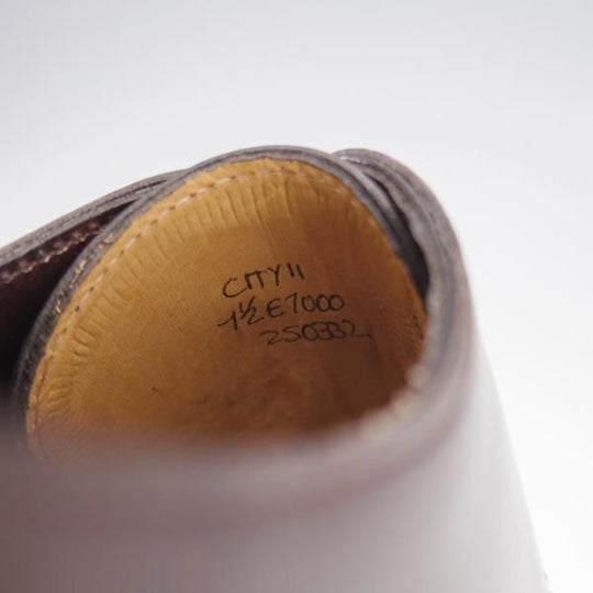 ほぼ未使用★ジョンロブ 7.5E【定価￥203,500-★CITY 2/シティ/7000ラスト】ミュージアムカーフ/ストレートチップ/濃茶/JOHN LOBB★k711