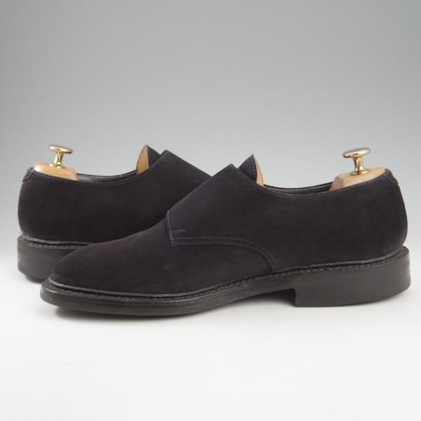 極上★クロケット&ジョーンズ 7E【ダイナイトソール仕様★COMPTON 2/ダブルモンク/紺】335ラスト/スエード/メンズ/Crockett&Jones★k712