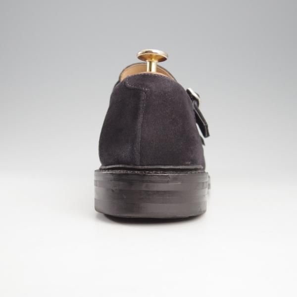 極上★クロケット&ジョーンズ 7E【ダイナイトソール仕様★COMPTON 2/ダブルモンク/紺】335ラスト/スエード/メンズ/Crockett&Jones★k712