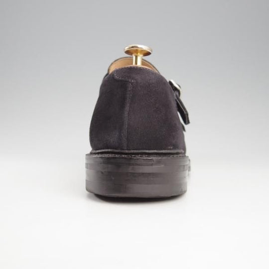 極上★クロケット&ジョーンズ 7E【ダイナイトソール仕様★COMPTON 2/ダブルモンク/紺】335ラスト/スエード/メンズ/Crockett&Jones★k712