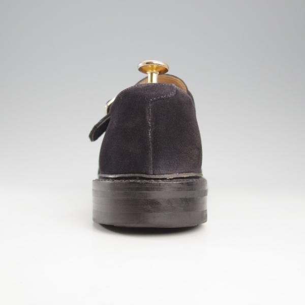 極上★クロケット&ジョーンズ 7E【ダイナイトソール仕様★COMPTON 2/ダブルモンク/紺】335ラスト/スエード/メンズ/Crockett&Jones★k712