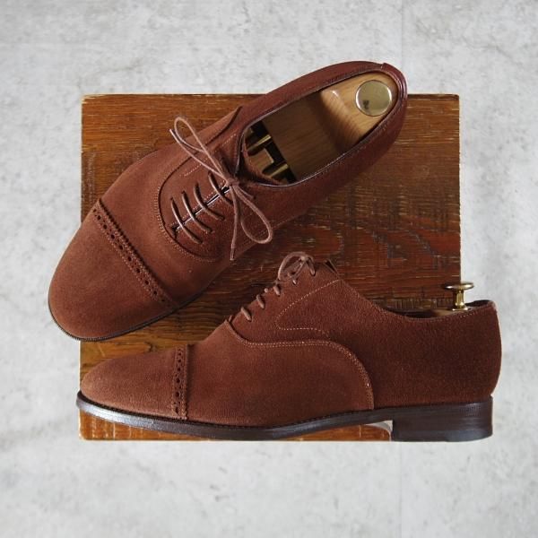 サントーニ SIZE 6【ブラックラピド製法☆パンチドキャップトゥ