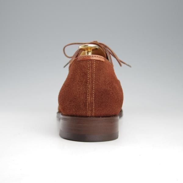 美品★(伊)サントーニ SIZE 6【ブラックラピド製法★パンチドキャップトゥ/4505】スエード/茶/メンズ/Santoni★k713