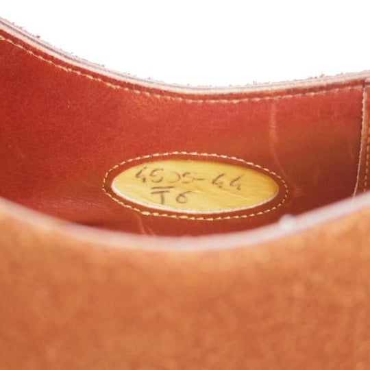 美品★(伊)サントーニ SIZE 6【ブラックラピド製法★パンチドキャップトゥ/4505】スエード/茶/メンズ/Santoni★k713