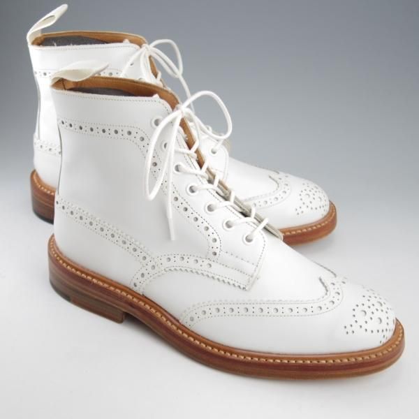 未使用★トリッカーズ SIZE 8【定価￥132,000-★MALTON/モールトン】M2508/カントリーブーツ/カーフ/白/メンズ/Tricker's★k714