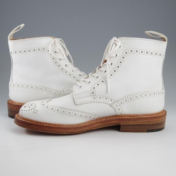 未使用★トリッカーズ SIZE 8【定価￥132,000-★MALTON/モールトン】M2508/カントリーブーツ/カーフ/白/メンズ/Tricker's★k714