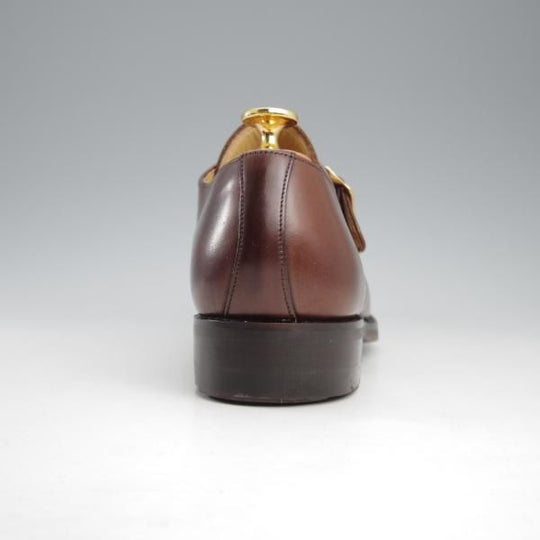 未使用★ロイドフットウェア 5.5E【定価￥47,300-★ダイナイトソール/(英)BARKER製】Vシリーズ/モンクストラップ/濃茶/バーカー★k715