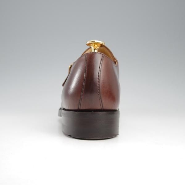 未使用★ロイドフットウェア 5.5E【定価￥47,300-★ダイナイトソール/(英)BARKER製】Vシリーズ/モンクストラップ/濃茶/バーカー★k715