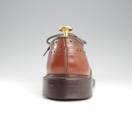 極美品★チャーチ 50F/UK5【定価￥198,000-★グラフトン/GRAFTON】173ラスト/フルブローグ/ネバダカーフ/WALNUT/茶/メンズ/Church's★k716