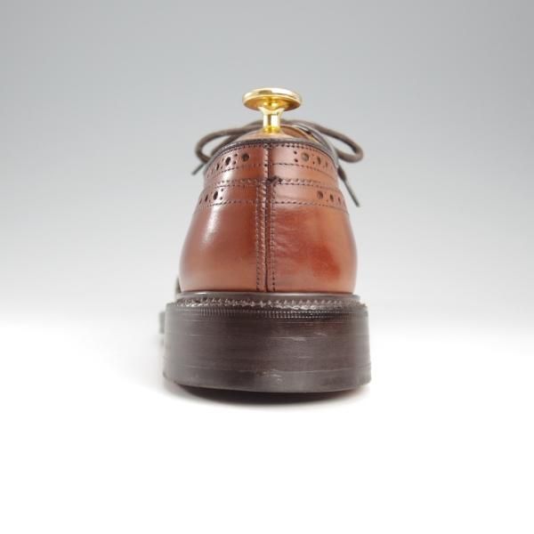 極美品★チャーチ 50F/UK5【定価￥198,000-★グラフトン/GRAFTON】173ラスト/フルブローグ/ネバダカーフ/WALNUT/茶/メンズ/Church's★k716