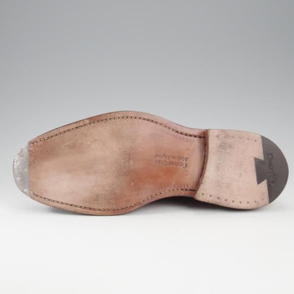 極美品★チャーチ 50F/UK5【定価￥198,000-★グラフトン/GRAFTON】173ラスト/フルブローグ/ネバダカーフ/WALNUT/茶/メンズ/Church's★k716