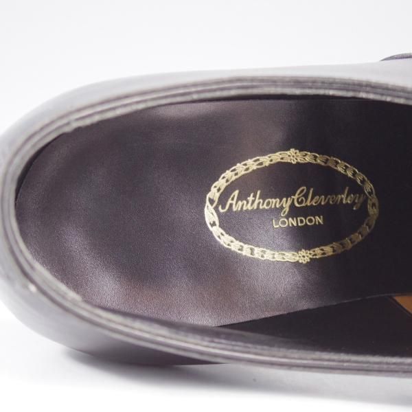 極美品★(英)アンソニー・クレバリー 6.5E【定価￥308,000-★BODIE/ストレートチップ】カーフ/黒/メンズ/ANTHONY CLEVERLEY★k717