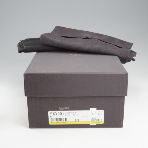 極美品★(英)アンソニー・クレバリー 6.5E【定価￥308,000-★BODIE/ストレートチップ】カーフ/黒/メンズ/ANTHONY CLEVERLEY★k717