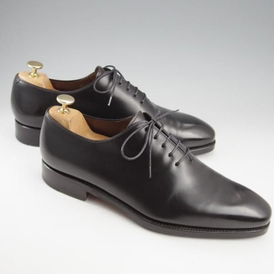 極上★(スペイン製)カルミナ SIZE 8.5【定価￥72,600-★ホールカット/910】RAINラスト/ボックスカーフ/NEGRO/黒/メンズ/CARMINA★k719