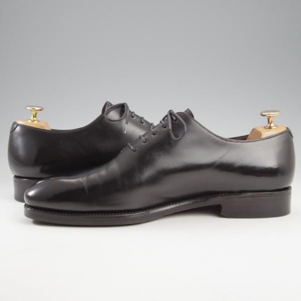 極上★(スペイン製)カルミナ SIZE 8.5【定価￥72,600-★ホールカット/910】RAINラスト/ボックスカーフ/NEGRO/黒/メンズ/CARMINA★k719