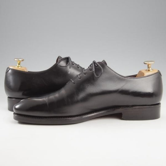 極上★(スペイン製)カルミナ SIZE 8.5【定価￥72,600-★ホールカット/910】RAINラスト/ボックスカーフ/NEGRO/黒/メンズ/CARMINA★k719