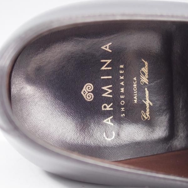 極上★(スペイン製)カルミナ SIZE 8.5【定価￥72,600-★ホールカット/910】RAINラスト/ボックスカーフ/NEGRO/黒/メンズ/CARMINA★k719