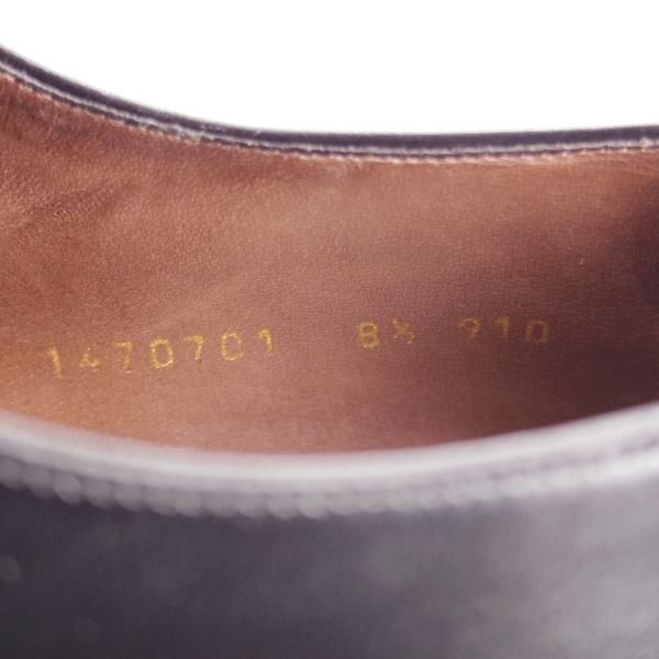 極上★(スペイン製)カルミナ SIZE 8.5【定価￥72,600-★ホールカット/910】RAINラスト/ボックスカーフ/NEGRO/黒/メンズ/CARMINA★k719