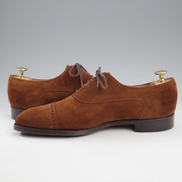 ジョンロブ 6E【パンチドキャップトゥ/CHIGWELL/スエード/茶】 | 高級