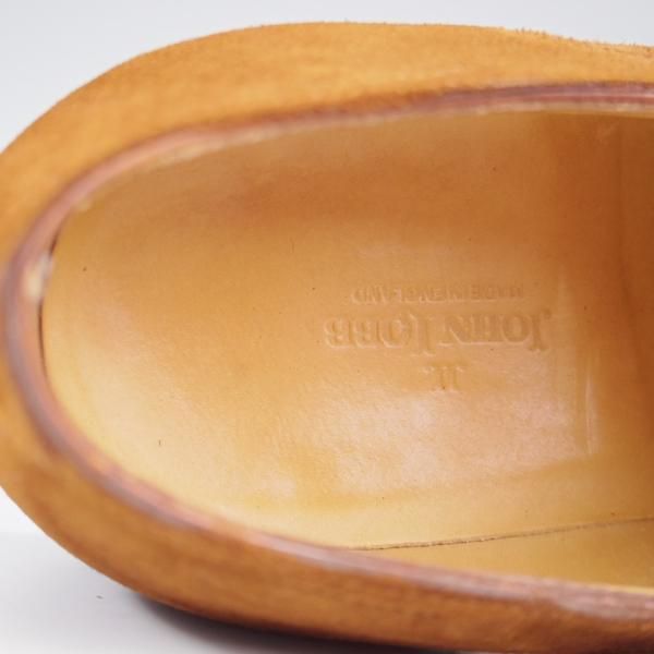 極上★ジョンロブ 6E【モデル定価￥231,000-★パンチドキャップトゥ/CHIGWELL】2511ラスト/スエード/茶/メンズ/JOHN LOBB★k720