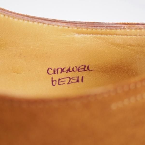 極上★ジョンロブ 6E【モデル定価￥231,000-★パンチドキャップトゥ/CHIGWELL】2511ラスト/スエード/茶/メンズ/JOHN LOBB★k720