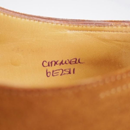 極上★ジョンロブ 6E【モデル定価￥231,000-★パンチドキャップトゥ/CHIGWELL】2511ラスト/スエード/茶/メンズ/JOHN LOBB★k720